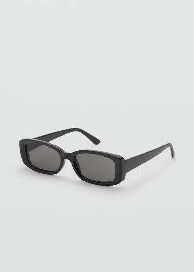 Mango Rectangular-frame Sunglasses Black