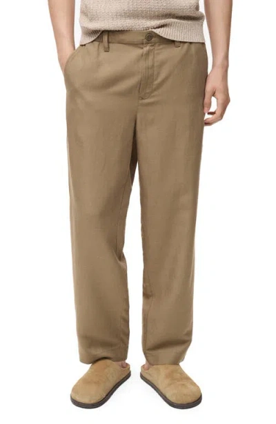 Mango Lyocell & Linen Pants