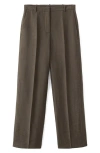 Mango Lyocell Blend Pants In Brown