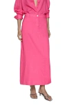 Mango Women's Long Lyocell Skirt In Pink