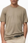 Mango Lyocell Blend T-shirt In Green