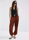 Mango Lyocell Suit Vest In Black