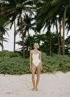 Shop Mango Maillot De Bain Liserés Contrastants Blanc - Femme - M -