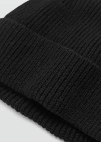 Mango Man - Bonnet Noir - Taille Unique - Homme In Black