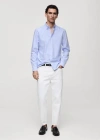 Mango Man Veste Worker Nylon Bleu Ciel - Homme - Xl -  In Sky Blue