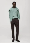 Mango Man 100% Cashmere Regular-fit Sweater In Aqua Green