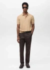 Mango Man Polo Marron Moyen - Homme - Xxl -  In Medium Brown