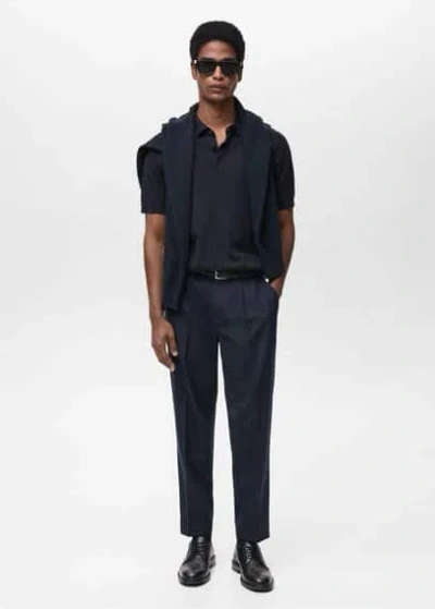 Mango Man Polo Bleu Nuit - Homme - Xl -  In Night Blue