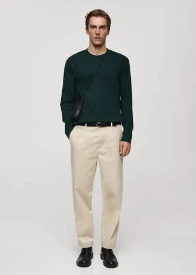 Mango Man - T-shirt Vert - Xs - Homme In Green