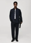 Mango Man Chemise 100 % Coton Regular-fit Bleu Marine Foncé - Homme - Xl -  In Dark Navy