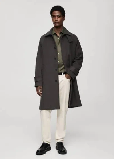 Mango Man - Chemise Kaki - Xxl - Homme In Khaki