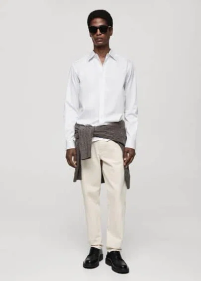 Mango Man - Chemise Blanc - Xl - Homme In White