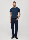 Mango Man T-shirt 100 % Coton Slim-fit Bleu Porcelaine - Homme - L -  In China Blue