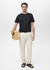 Mango Man T-shirt Slim-fit 100 % Coton Bleu Marine Foncé - Homme - Xxl -