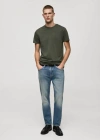 Mango Man T-shirt 100 % Coton Slim-fit Vert Moyen - Homme - Xxl -  In Medium Green