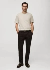 Mango Man Medium Weight Regular Fit T-shirt Ice Grey