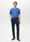 Mango Man Medium Weight Regular Fit T-shirt Sky Blue