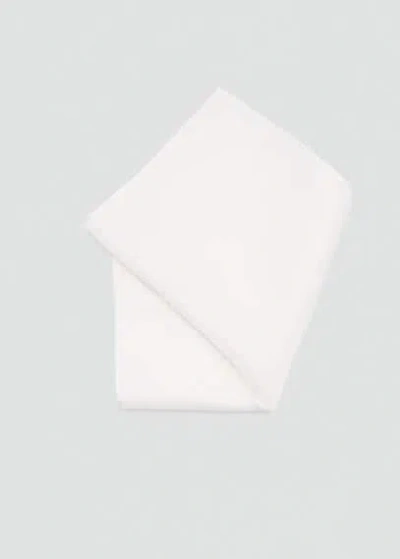 Mango Man Pochette De Costume 100 % Soie Blanc - Homme - Taille Unique -  In White