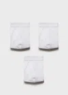 Mango Man Lot 3 Slips Combinés Blanc - Homme - L -