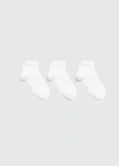 Mango Man Socks White