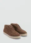 Mango Man Ankle Boots Brown