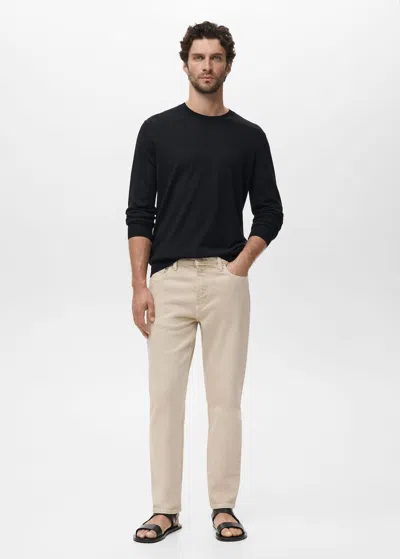 Mango Man Jean Ben Tapered-fit Sable - Homme - 46 -  In Brown