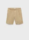 Mango Man Bermuda Beige - Homme - 44 -