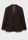 Mango Man Blazer Brown In Brown