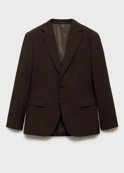 Mango Man Blazer Brown