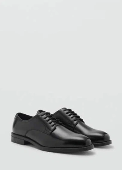 Mango Man Blucher Suit Shoes Black