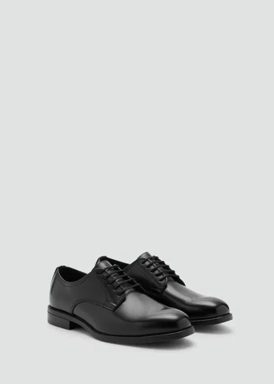 Mango Man Blucher Suit Shoes Black