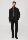 Mango Man Bob Regular-fit Jeans Black Denim In Black Denim