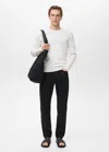 Mango Man Bob Regular-fit Jeans Black Denim
