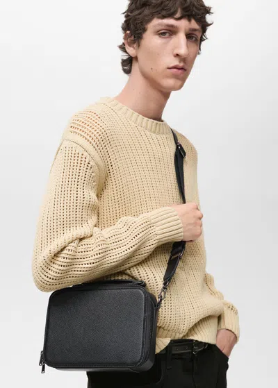 Mango Man Sac Style Valise Noir - Homme - Taille Unique -