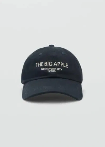 Mango Man Cap Dark Navy