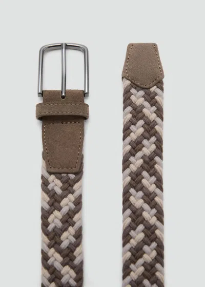 Mango Man Belt Khaki