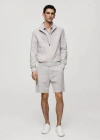 Mango Man Chaqueta Bomber Repelente Al Agua Ice Grey In Ice Grey