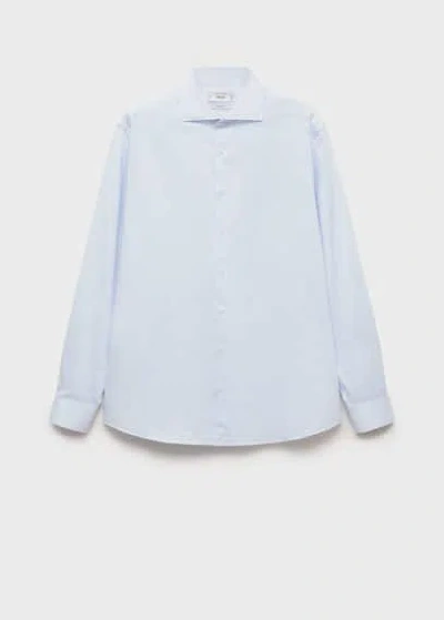 Mango Man Shirt Sky Blue