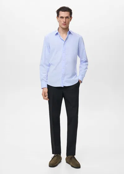 Mango Man Chemise Bleu Ciel - Homme - Xl -  In Blue
