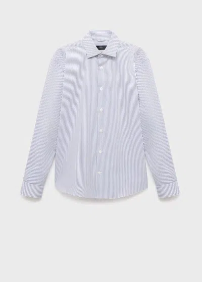 Mango Man Shirt In Blue