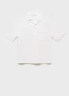 Mango Man Chemise Blanc Cassé - Homme - Xl -