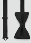 Mango Man Classic Bow Tie With Microstructure Black