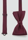 Mango Man Classic Bow Tie With Microstructure Burgundy