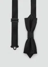 Mango Man Classic Diamond Bow Tie Black