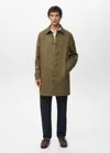 Mango Man Classic Water-repellent Trench Coat In Brown