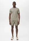Mango Man Coolmax Slim Fit T-shirt Medium Green