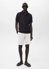 Mango Man Polo Coton Piqué Bleu Nuit - Homme - Xxl -
