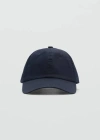 Mango Man Cotton Visor Cap Dark Navy