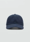 MANGO MAN - CASQUETTE COTON VISIÈRE BLEU INDIGO - TAILLE UNIQUE - HOMME