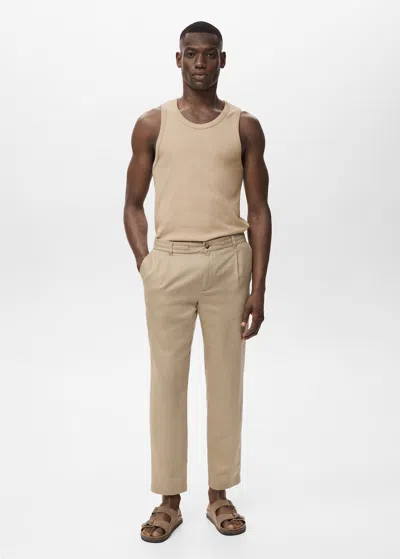 Mango Man Débardeur Côtelé Slim Fit Gris - Homme - M -  In Gray